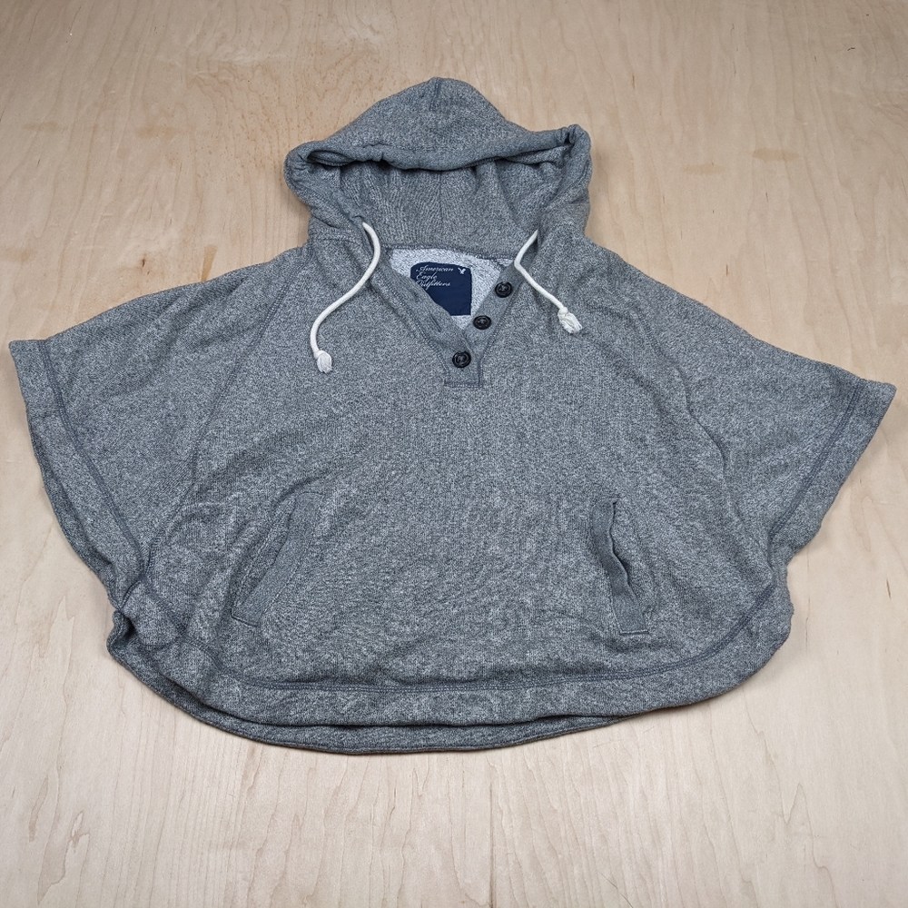 American Eagle, Boyfriend, Hooded Sweatshirt, Poncho, Cape, Women's (M)